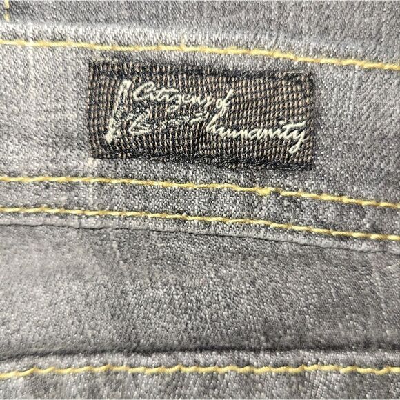 Citizens of Humanity Straight Leg Gray Wash Distressed Jeans Size 30 155-088 - Picture 7 of 13